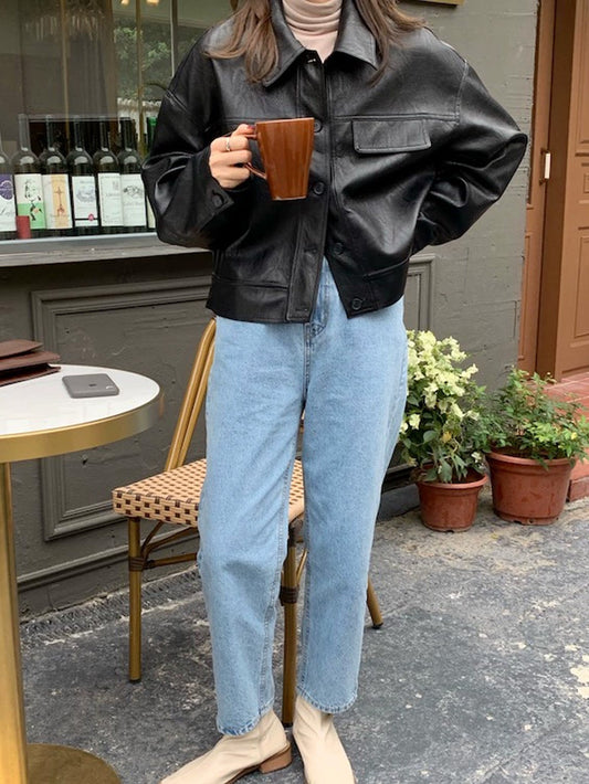 VERILADY | デザインヴィーガンレザーブルゾン