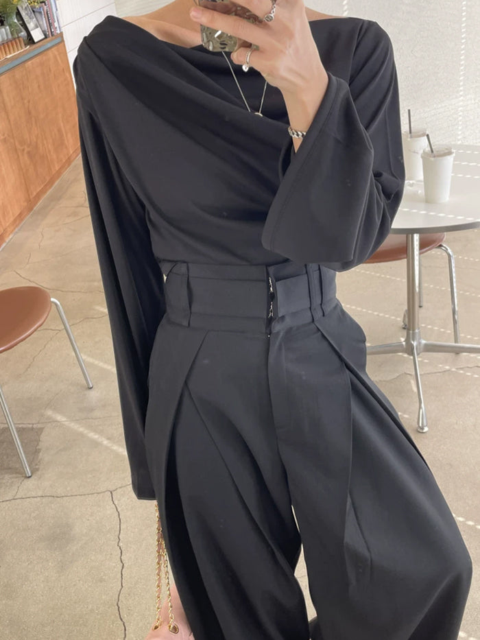 VERILADY |クロスタックワイドパンツ