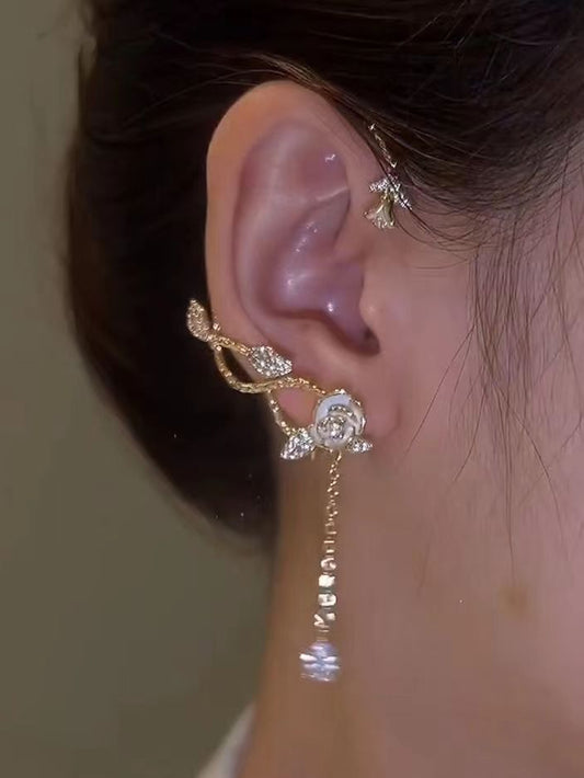 VERILADY | きらきらおしゃれイヤーアクセサリー イヤーカフ 耳掛 クリップ ピアス イヤリング