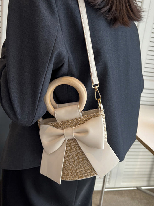 VERILADY |お洒落可愛いビッグリボン2wayかごバッグ