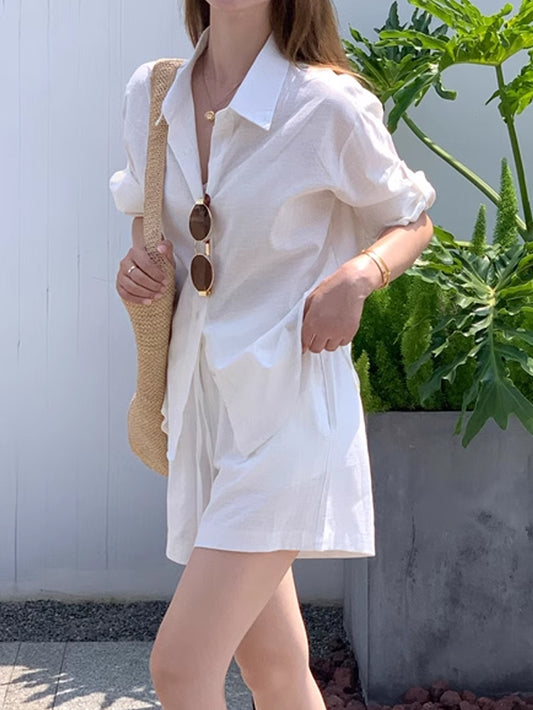 VERILADY |シャツ+ショートパンツ 2点セットアップ