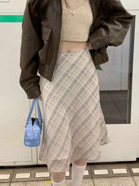 VERILADY |シフォンチェックスカート