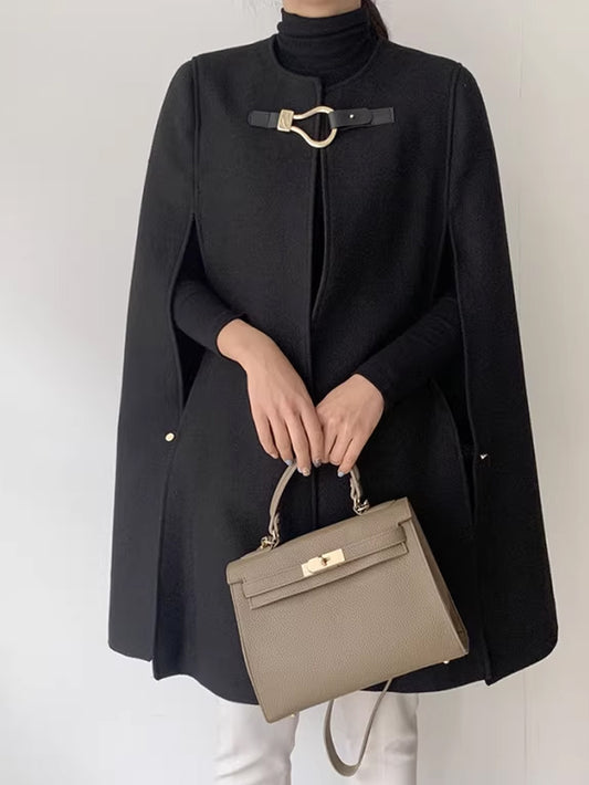 VERILADY | ニットケープコート ポンチョプルコート