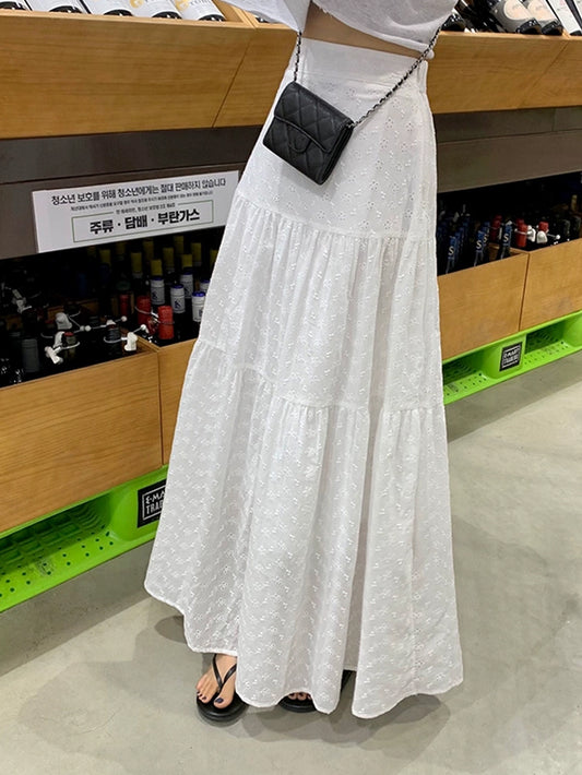 VERILADY |ティアードフリルフレアロングスカート