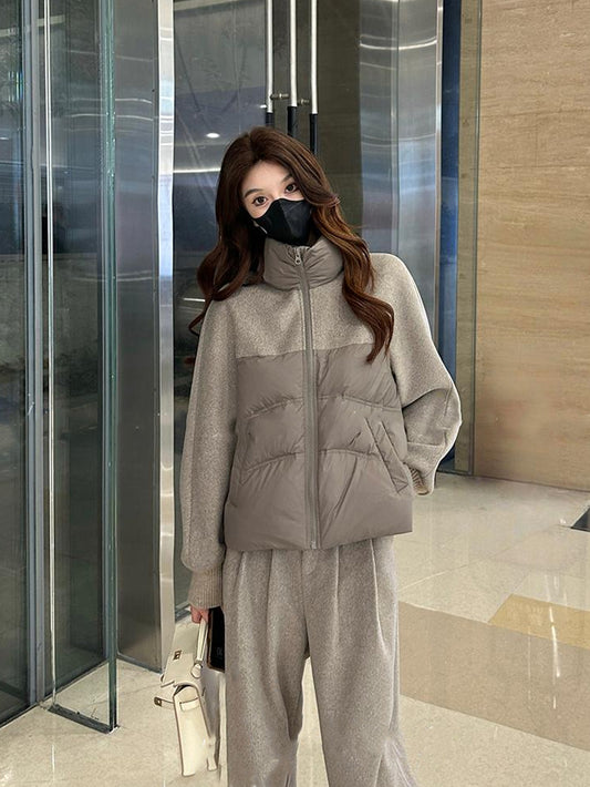 VERILADY |(予約販売)秋冬ダウンコート&同色ロングパンツ2点セットアップ