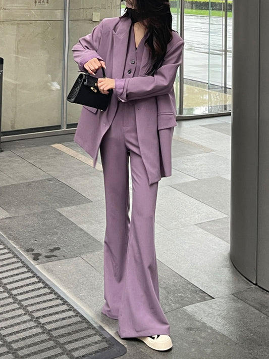 VERILADY |【予約販売】スーツジャケット&ジレ&ロングパンツ 3点セットアップ