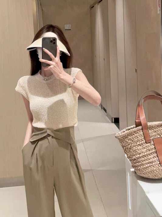 VERILADY | Cài đặt áo dệt kim & 2 quần ống rộng