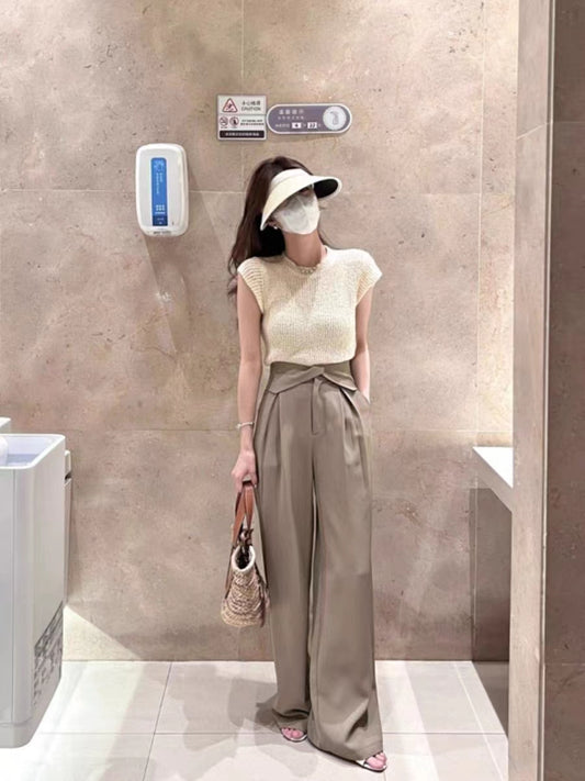 VERILADY | Cài đặt áo dệt kim & 2 quần ống rộng