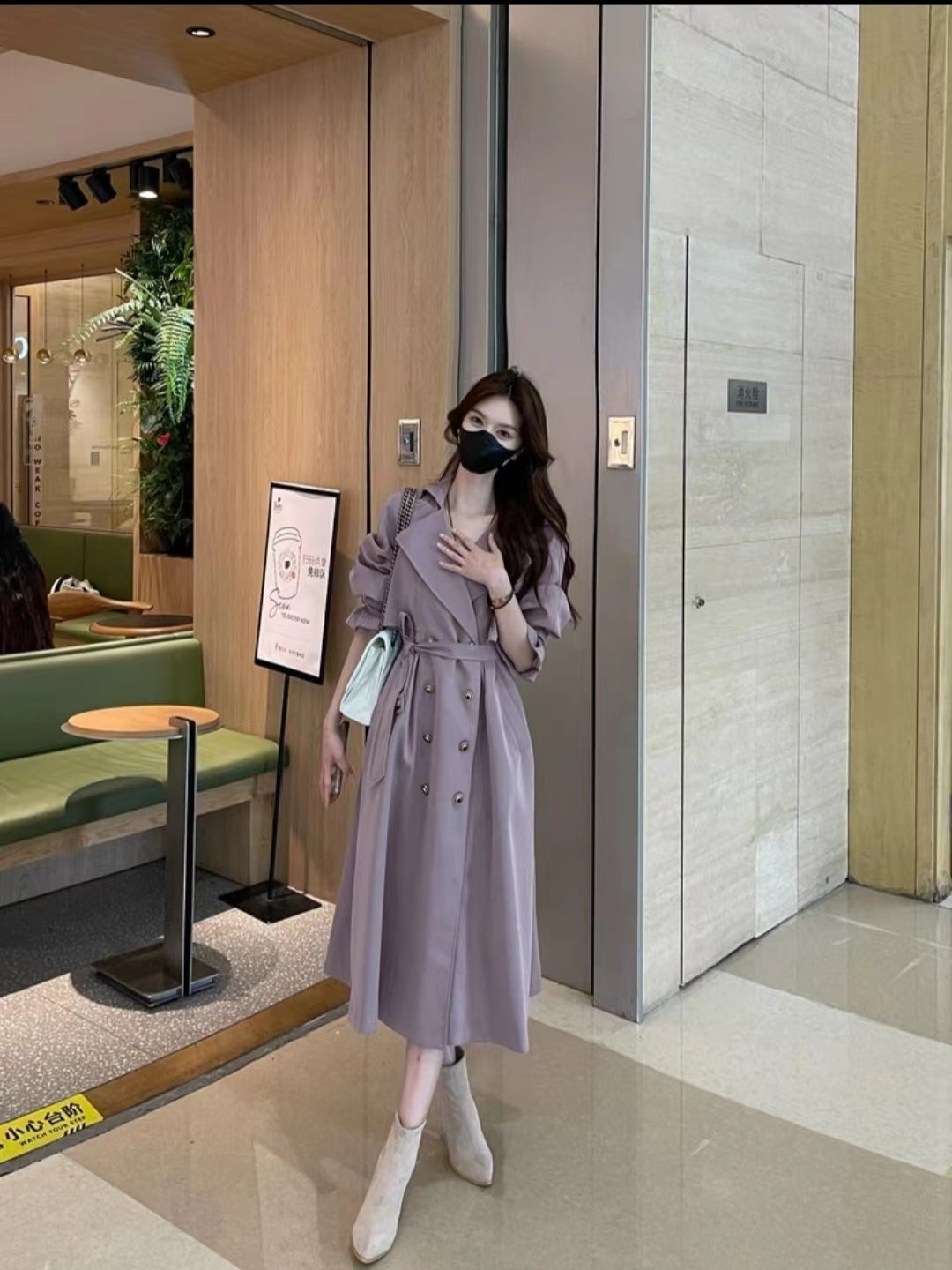 VERILADY |【予約販売】ダブルボタンロングレンチコート