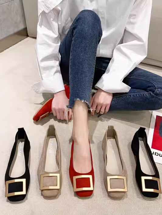 VERILADY | バックルローヒールパンプス