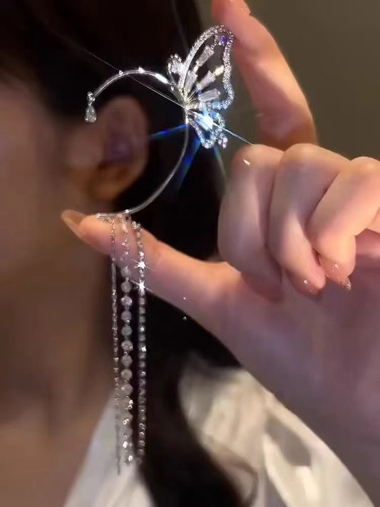 VERILADY | きらきらおしゃれイヤーカフ 耳掛 クリップ ピアス アクセサリー イヤリング