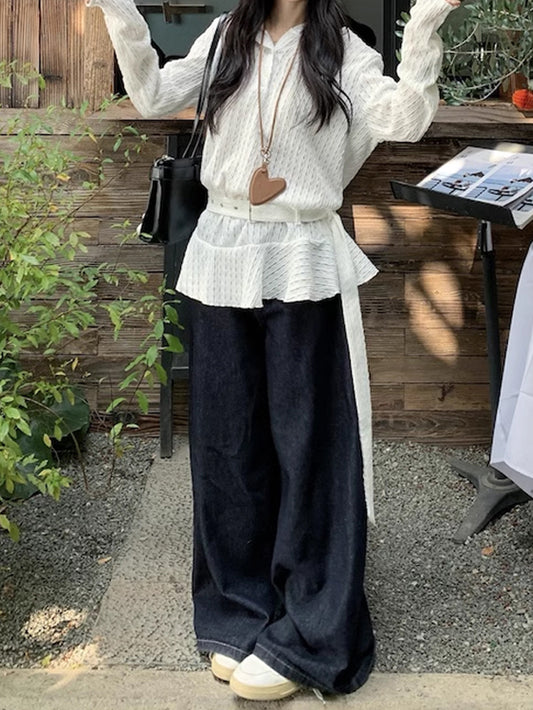 VERILADY |フード付き透かし編みニットトップス