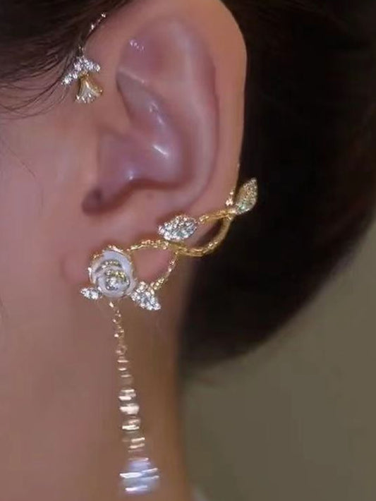 VERILADY | きらきらおしゃれイヤーアクセサリー イヤーカフ 耳掛 クリップ ピアス イヤリング