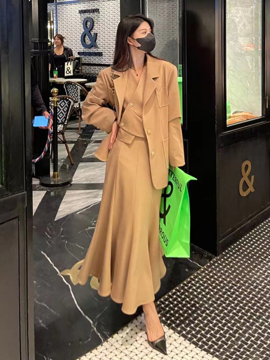 VERILADY |テーラードジャケット&ジレ&マーメイドスカート3点セットアップ