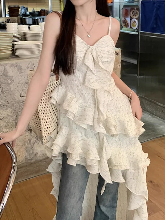 VERILADY |花柄フリルフレンチフレアキャミワンピ