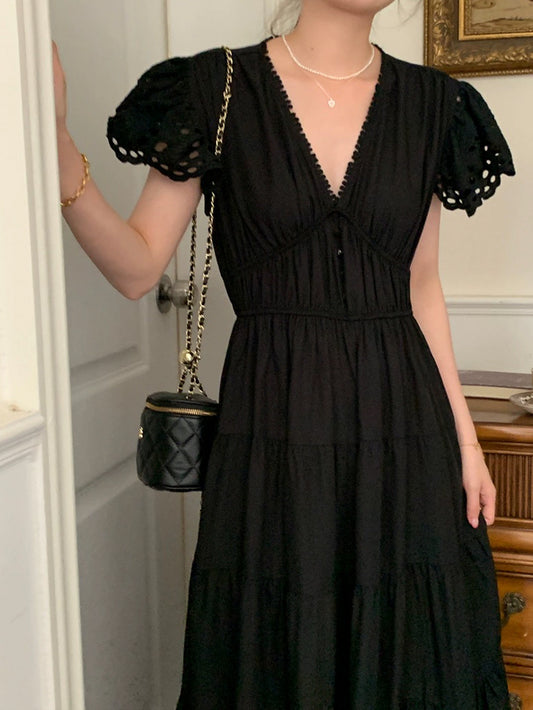 VERILADY |Vネッフリルティアードワンピース