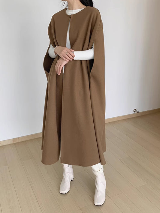 VERILADY | ニットケープコート ポンチョプルコート