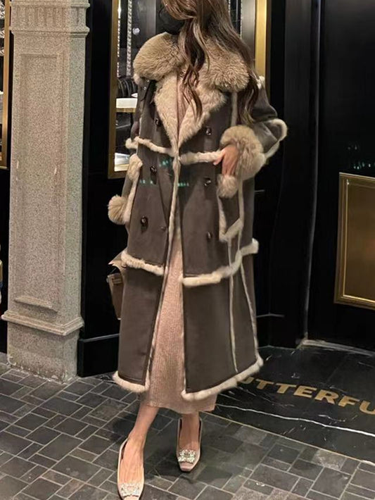 VERILADY |(予約販売)ヴィンテージ感ヴィーガンレザーボアロングコート