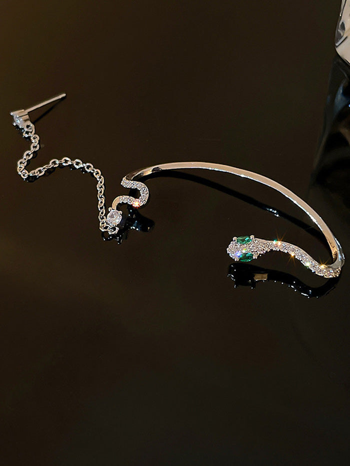VERILADY |蛇デザインデザインイヤーアクセサリー イヤーカフ 耳掛 クリップ ピアス イヤリング