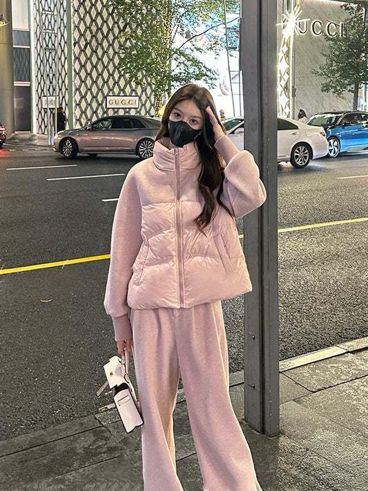 VERILADY |(予約販売)秋冬ダウンコート&同色ロングパンツ2点セットアップ