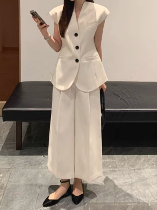 VERILADY |ジレ&パンツ上下2点セットアップ