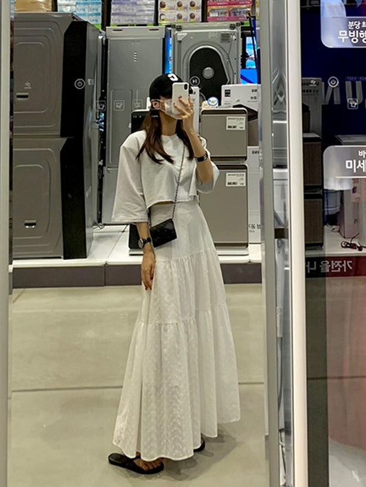 VERILADY |ティアードフリルフレアロングスカート