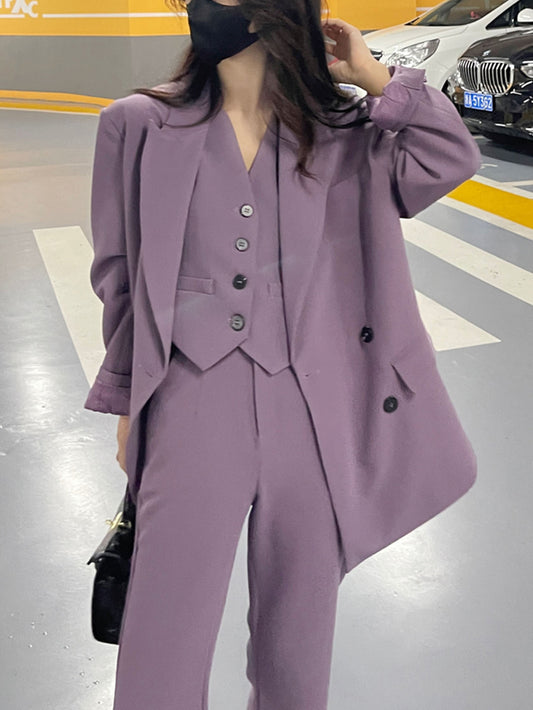 VERILADY |【予約販売】スーツジャケット&ジレ&ロングパンツ 3点セットアップ