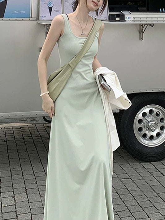 VERILADY |ノースリーブロングワンピース マキシワンピース