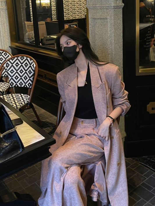 VERILADY |(予約販売)トレンドロングジャケット&パンツ2点セットアップ