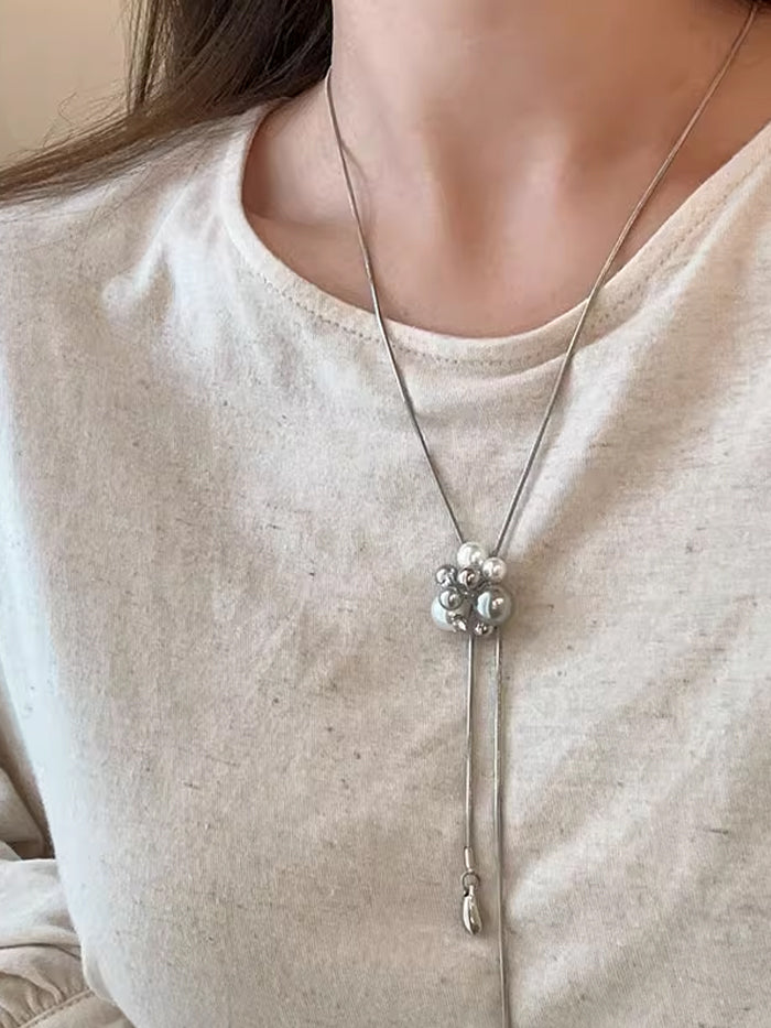 TikTokLIVE | パール風ネックレス パール風ピアス アクセサリー