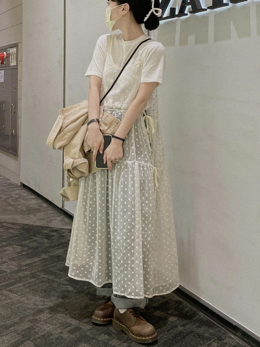 VERILADY |サイドリボンシアーキャミワンピース