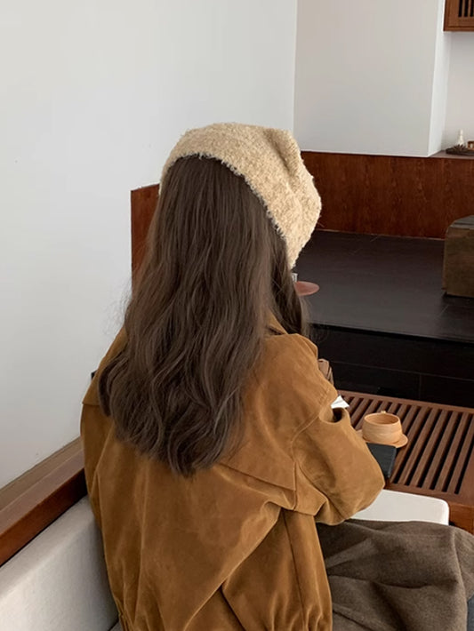 VERILADY | 猫耳ニット帽子 ニット帽 ネコ耳 暖かいニットイヤーマフ