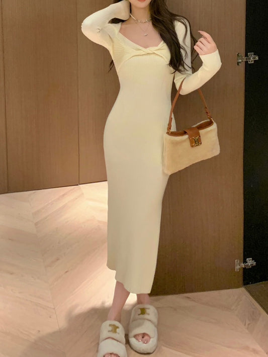 VERILADY |着痩せニットマーメイドワンピース