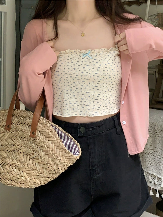 VERILADY |花柄キャミソール&カーディガン2点セットアップ