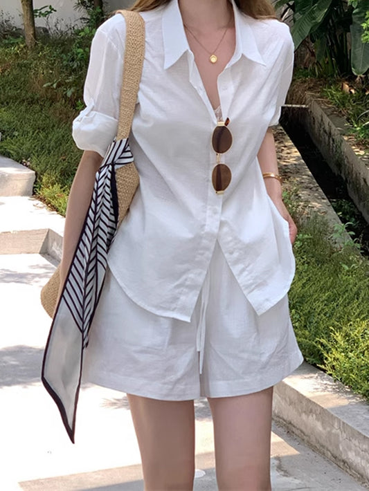 VERILADY |シャツ+ショートパンツ 2点セットアップ