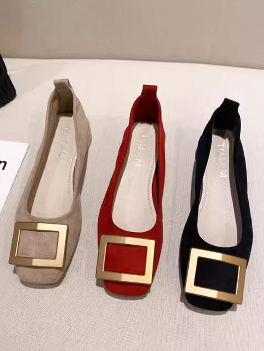 VERILADY | バックルローヒールパンプス