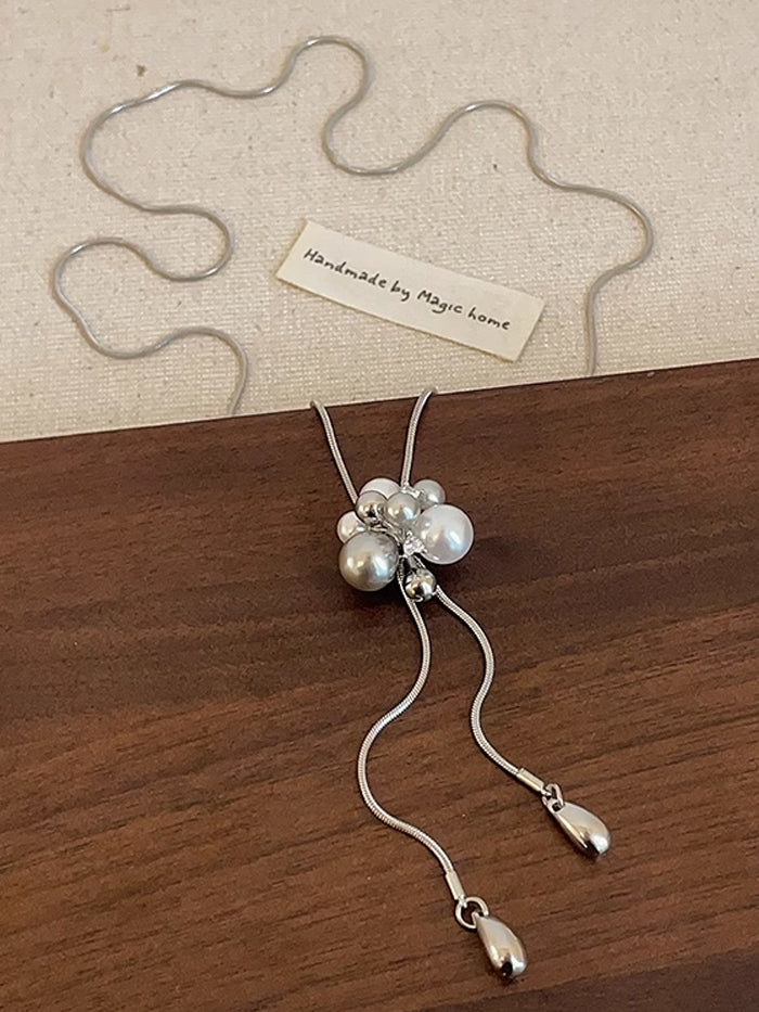 TikTokLIVE | パール風ネックレス パール風ピアス アクセサリー