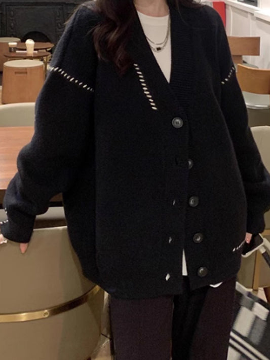 VERILADY | Áo đan len kết hợp màu sắc