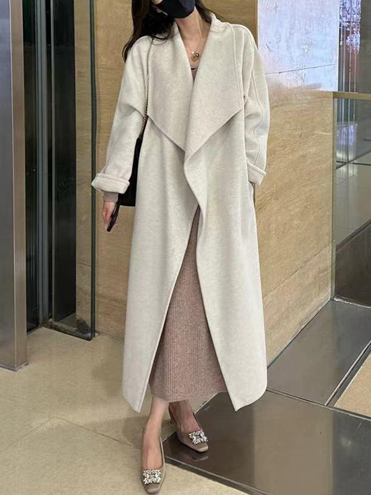 VERILADY |デザインショールカラーガウンコート