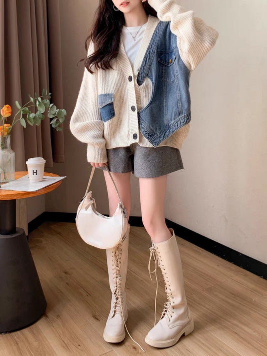 VERILADY | Nhân vật chính áo choàng kẻ sọc đơn giản