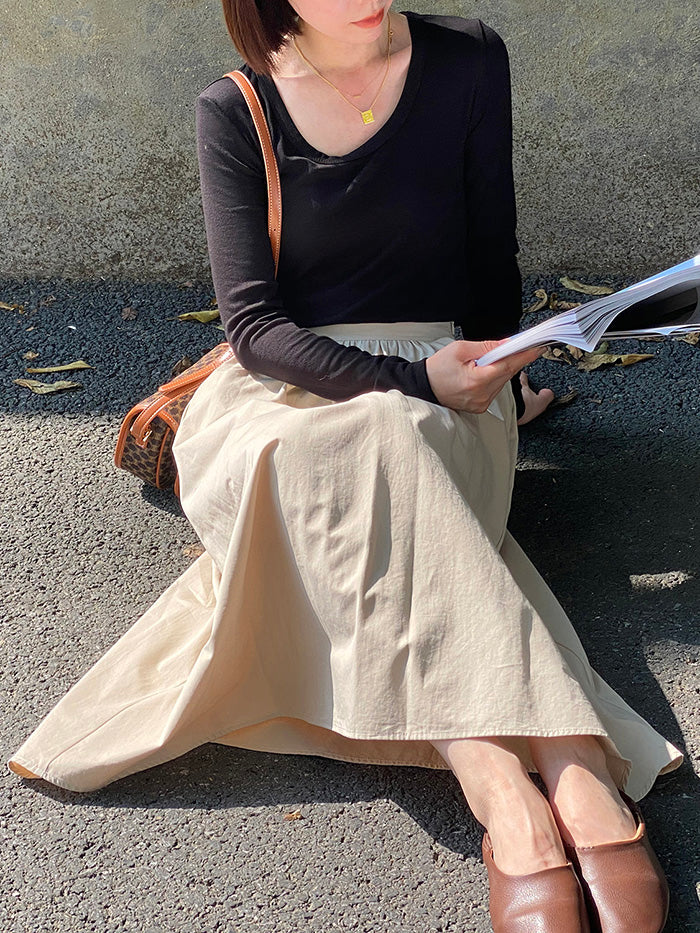 VERILADY | Aラインフレンチスカートロング丈