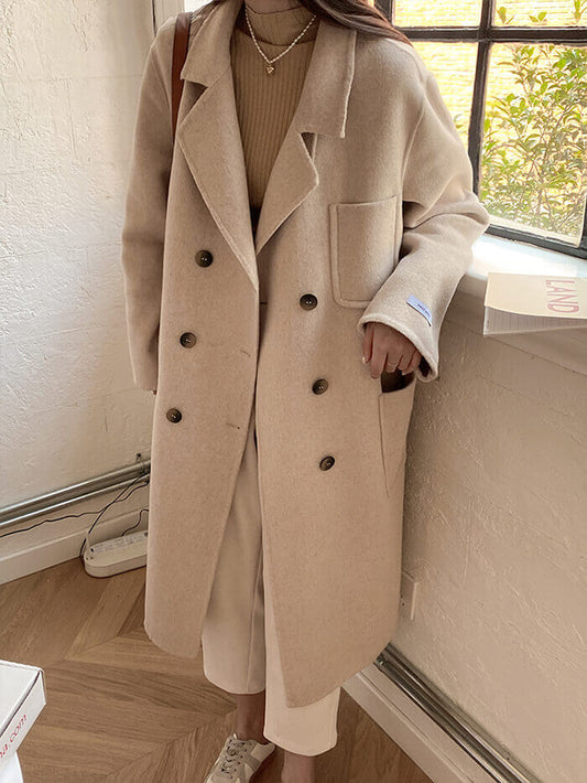 VERILADY|Áo Khoác Len Hàn Quốc Ấm Áp |