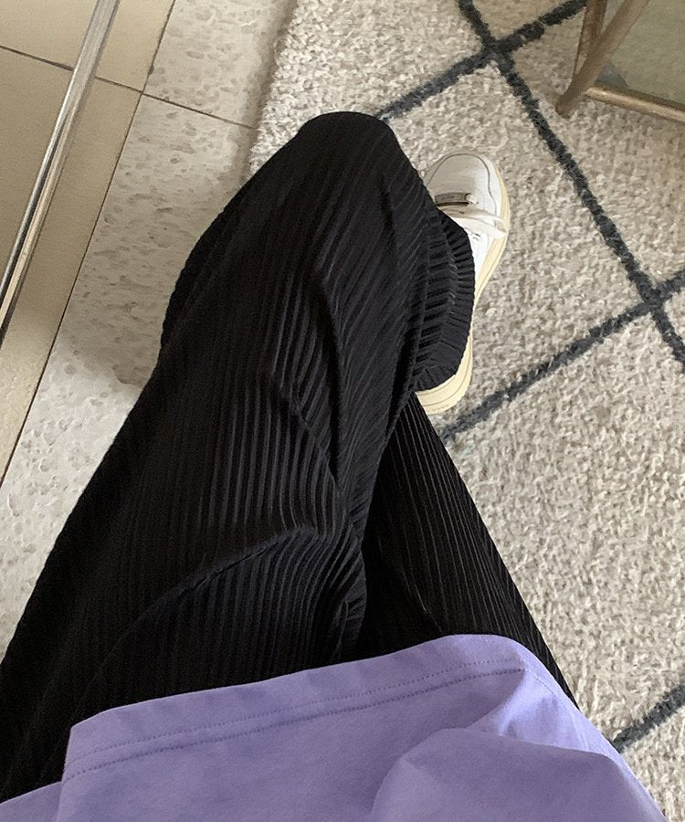 ハイウエストプリーツワイドルーズパンツ 10