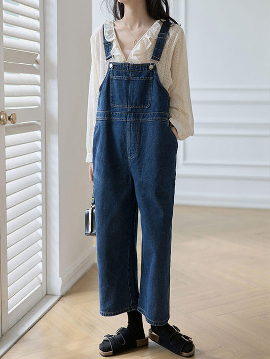 XÁC MINH | Denim Salopette lỏng lẻo