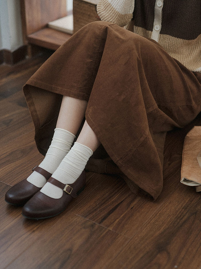 VERILADY | Váy nhung kẻ retro