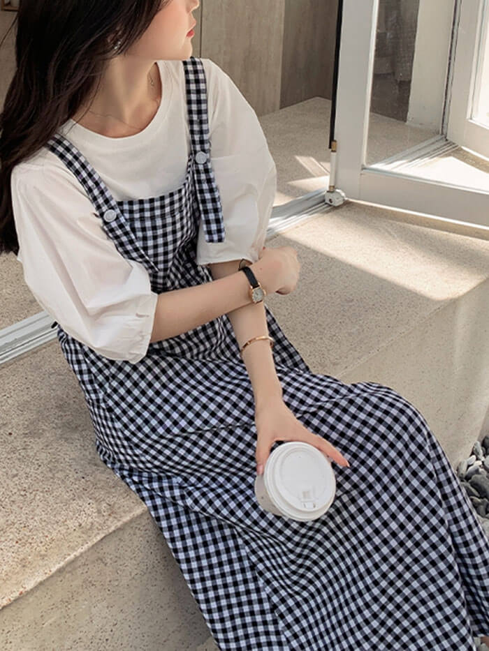 VERILADY | Cài đặt áo sơ mi kẻ sọc và váy cami