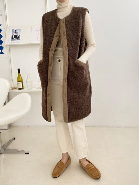 XÁC MINH | Áo vest dài có thể đảo ngược