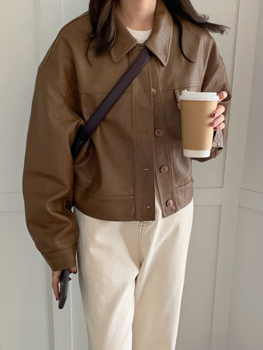 VERILADY | ÁO KHOÁC DA NGẮN ĐẸP