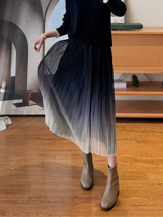 VERILADY | Chân váy xếp li chuyển màu