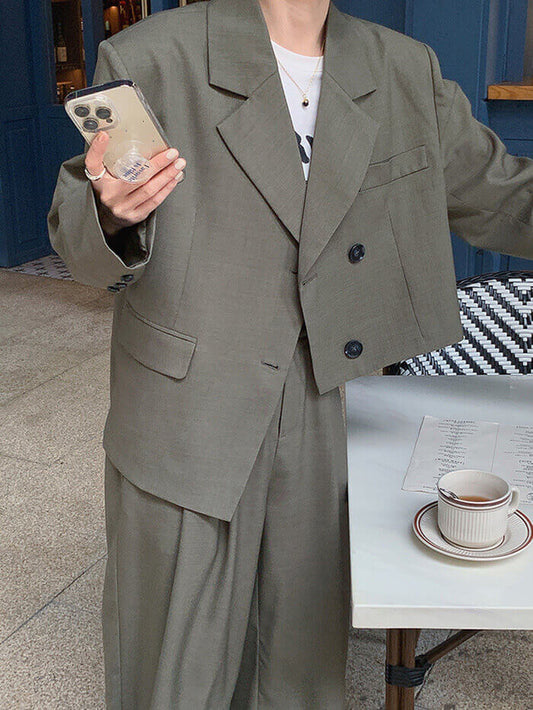 VERILADY | ÁO KHOÁC ĐÔI KHÓA ĐÔI KHÔNG ĐỐI XỬ